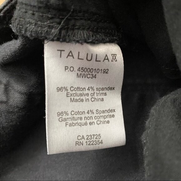 Aritzia Talula Acid Wash Black Jean Size 10 - Picture 8 of 9